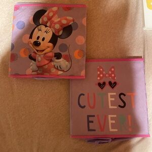 Disney Minnie Mouse Kids Cube Organizer Boxes (x2) - Purple
12”x12”